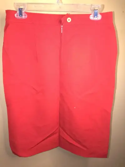 Falda lápiz roja para mujer - miniatura 2