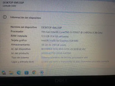 Notebook Dell 5420 i5-1135g7 12gb ram Ssd 240gb ba - miniatura 5