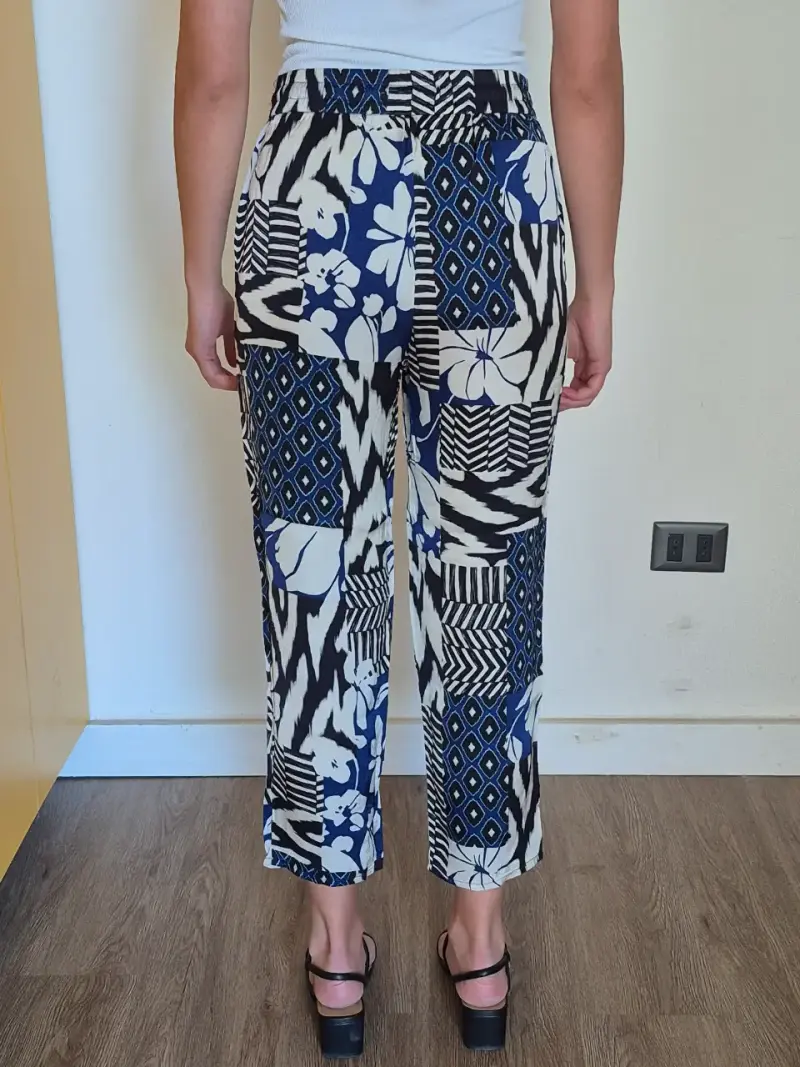 Pantalones estampados florales para mujer Zara - 2