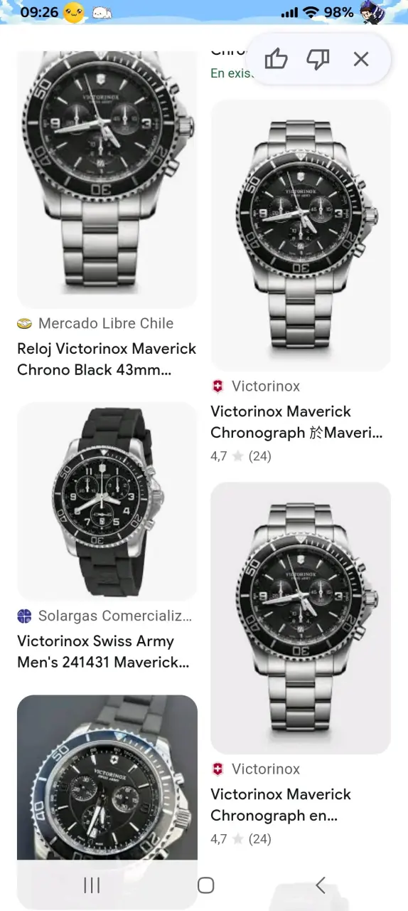 Reloj Victorinox Swiss Army Maverick Cronógrafo Negro - 2