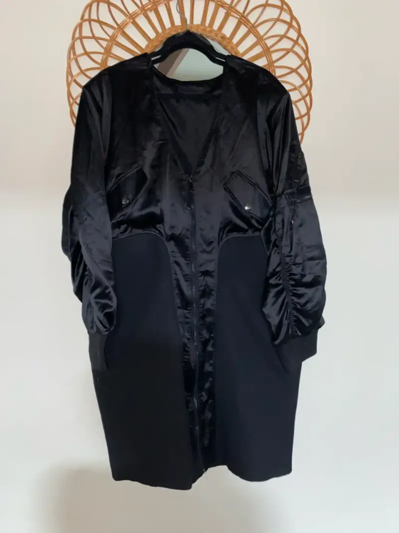Chaqueta larga negra L.A.M. Anthony - 2