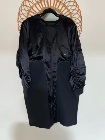 Chaqueta larga negra L.A.M. Anthony - miniatura 2