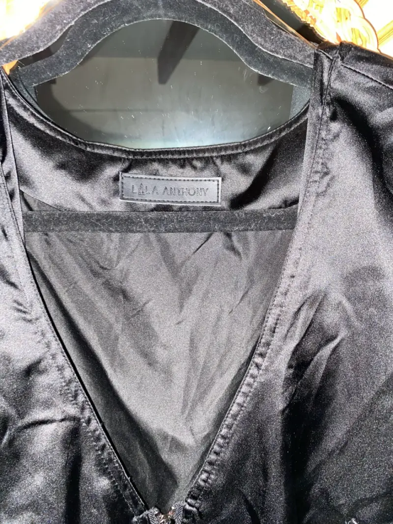 Chaqueta larga negra L.A.M. Anthony - 4