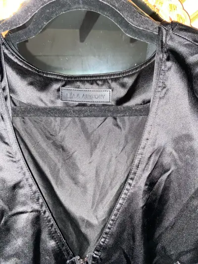 Chaqueta larga negra L.A.M. Anthony - miniatura 4