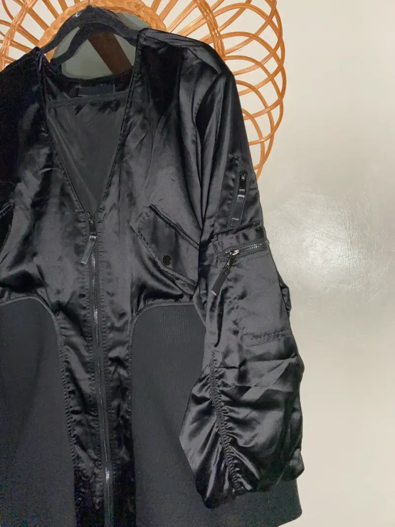 Chaqueta larga negra L.A.M. Anthony - 5
