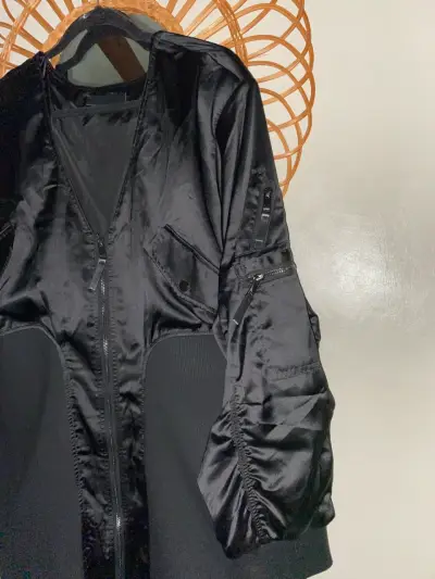 Chaqueta larga negra L.A.M. Anthony - miniatura 5
