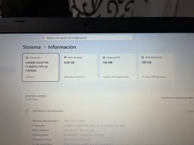 Lenovo L490 i5 8va 8gb ram 2 discos 1 ssd de 120gb - miniatura 3