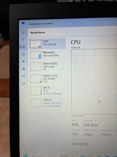 Lenovo L490 i5 8va 8gb ram 2 discos 1 ssd de 120gb - miniatura 4