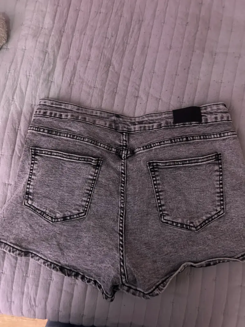 Falda short de mezclilla gris Sybilla talla 2XL - 4