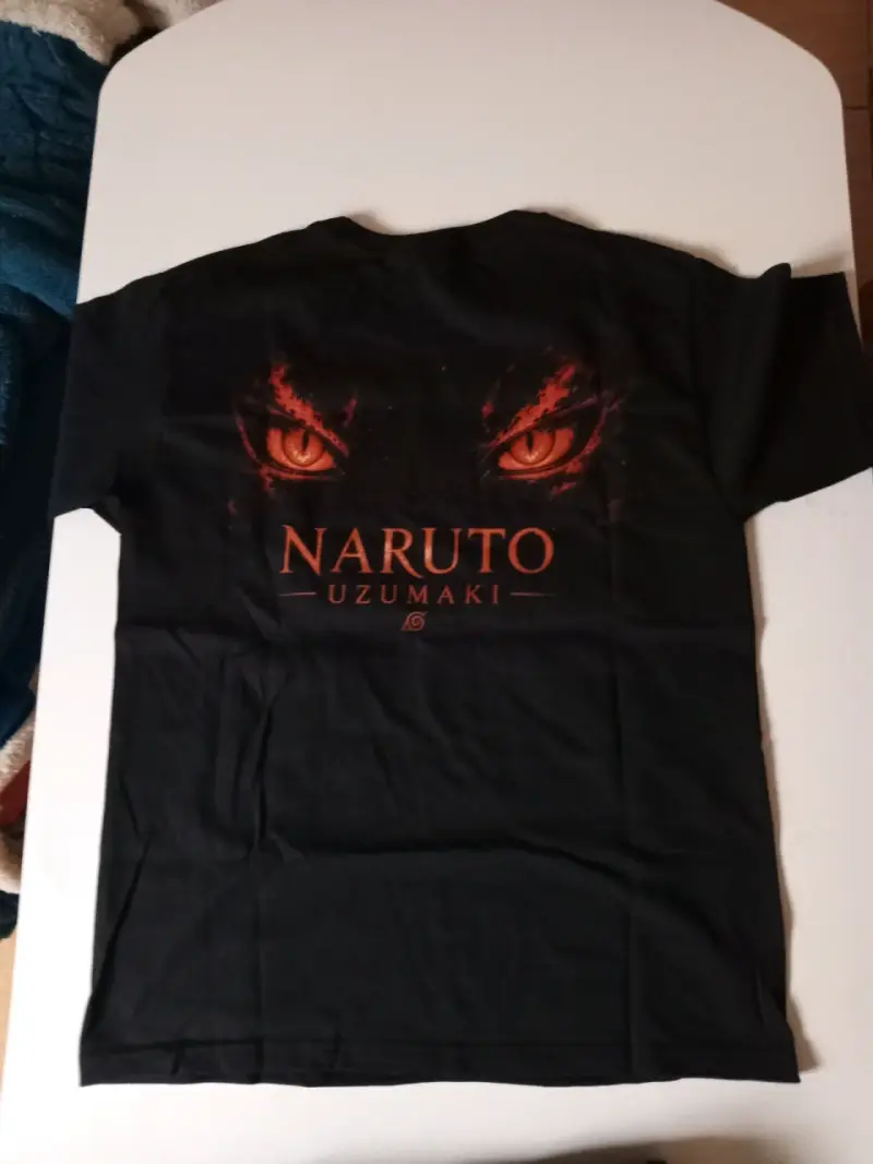Polera Negra Naruto Uzumaki Estampada - 2