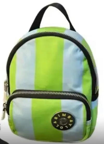 Mochila Bimba y Lola a rayas verde y azul - miniatura 1