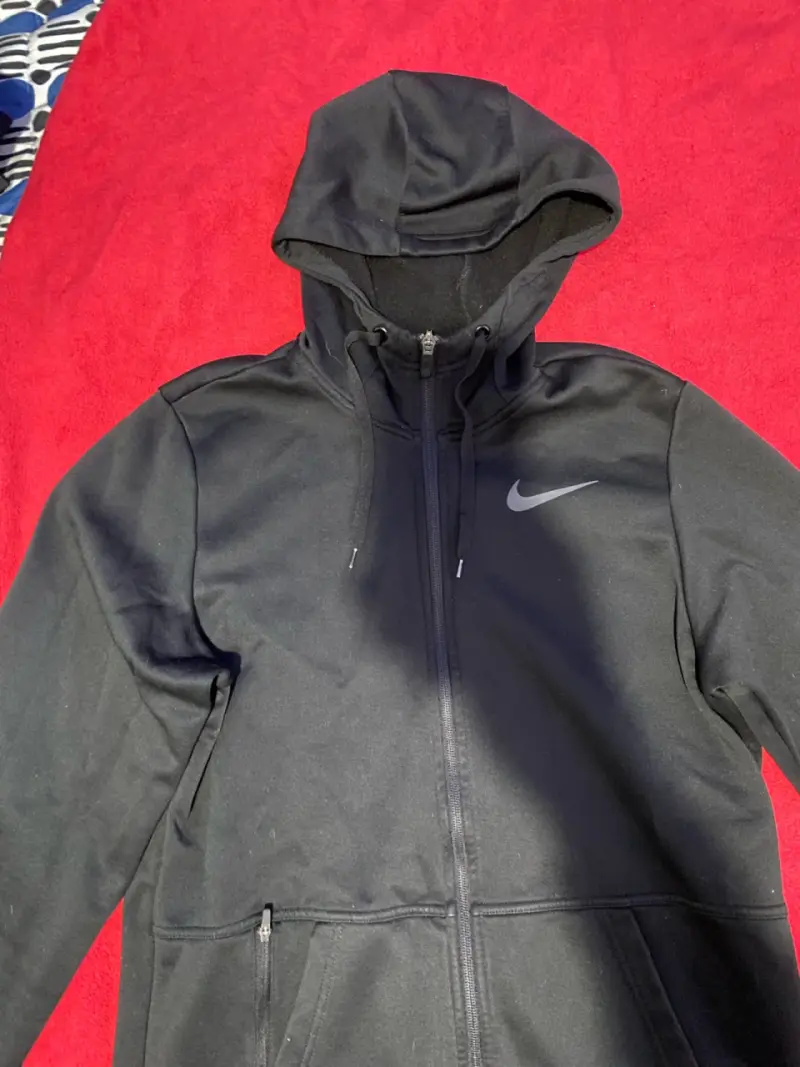 Polerón con capucha negro Nike para hombre - 1