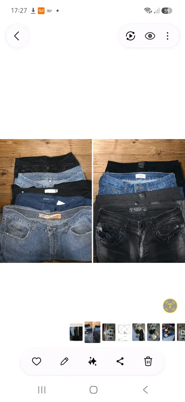 Lote de 9 jeans y pantalones de mujer - 1