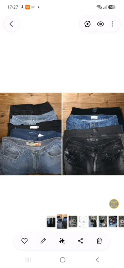 Lote de 9 jeans y pantalones de mujer - miniatura 1