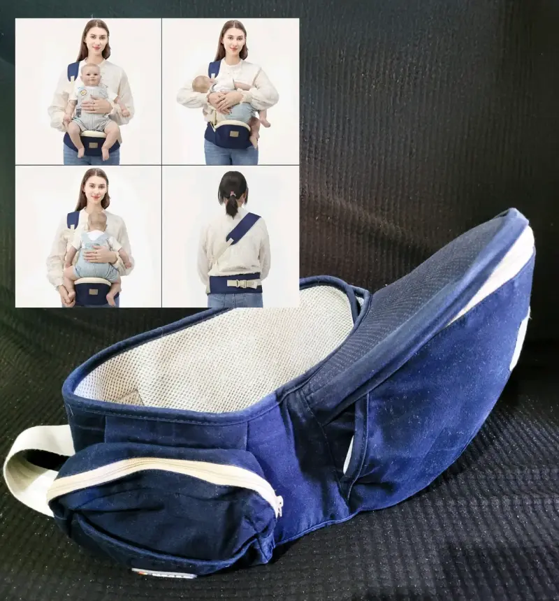 Canguro portabebé ergonómico azul