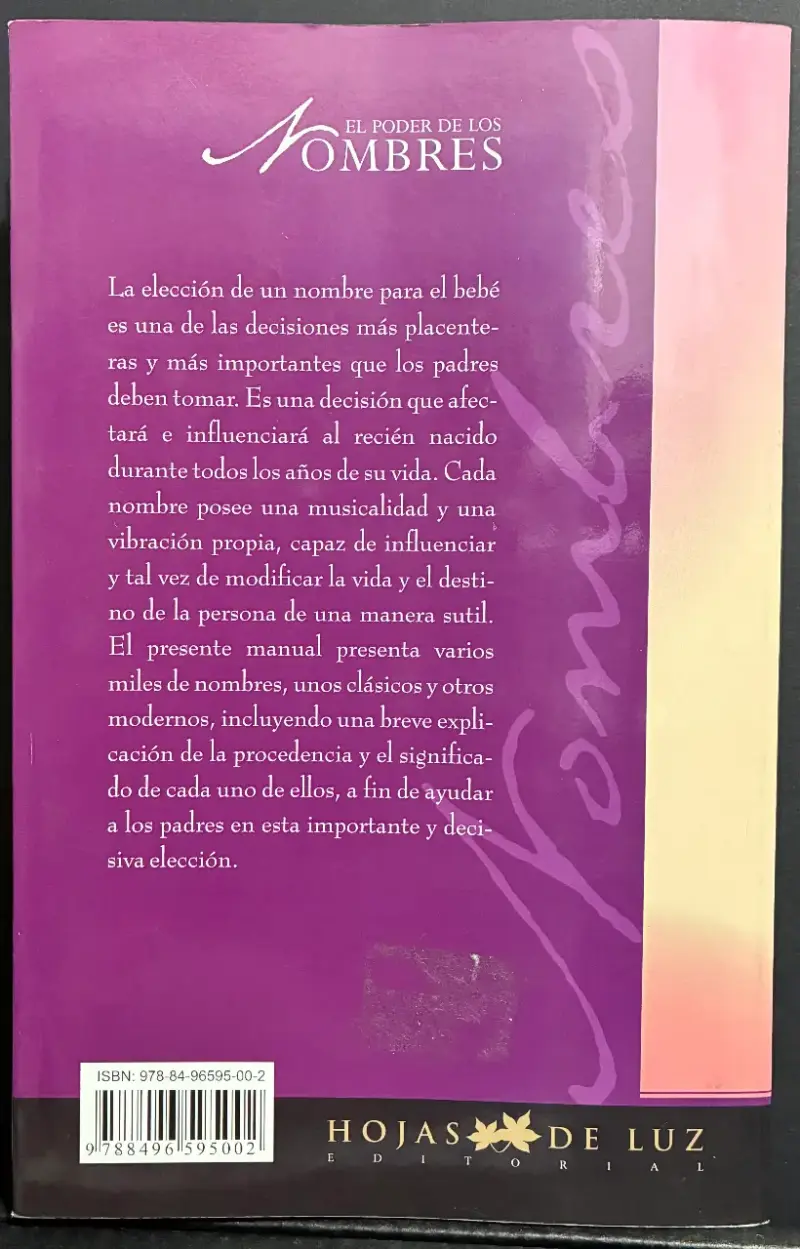Libro El Poder de los Nombres 3ª Edición - 2