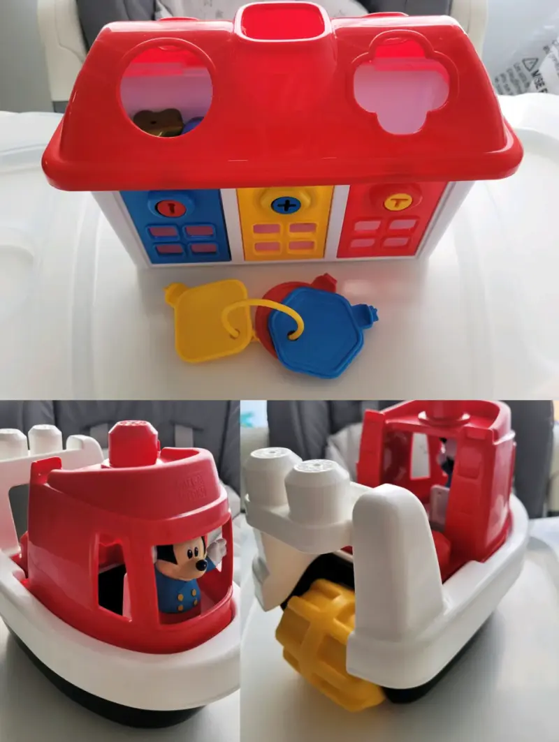 Casa de actividades y barco de juguete Mega Bloks