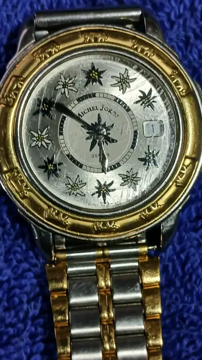 Reloj Michel Jordi Suizo Bicolor Vintage - miniatura 2