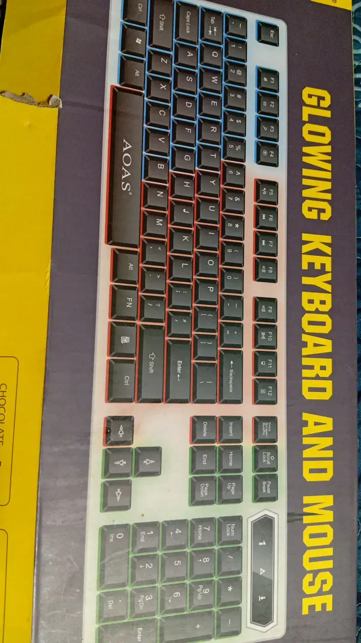 Teclado y mouse gaming AOAS con retroiluminación - 5