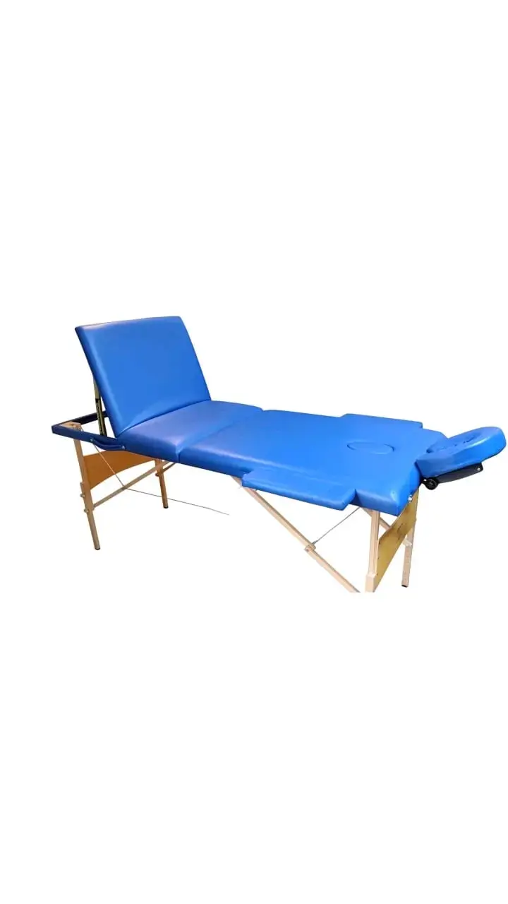 Camilla de Masaje Plegable Azul Ajustable - 1