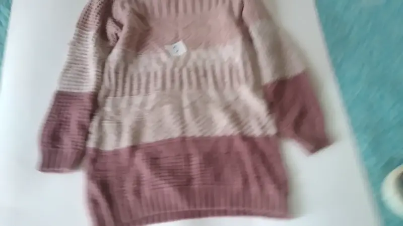 Suéter de punto multicolor para mujer - 1