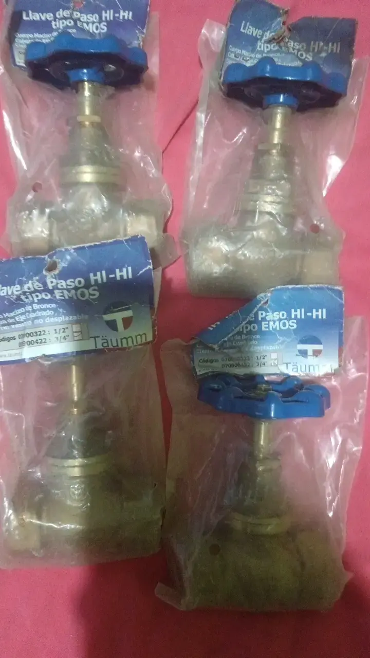 Llave de paso HI-HI tipo EMOS de bronce - 1
