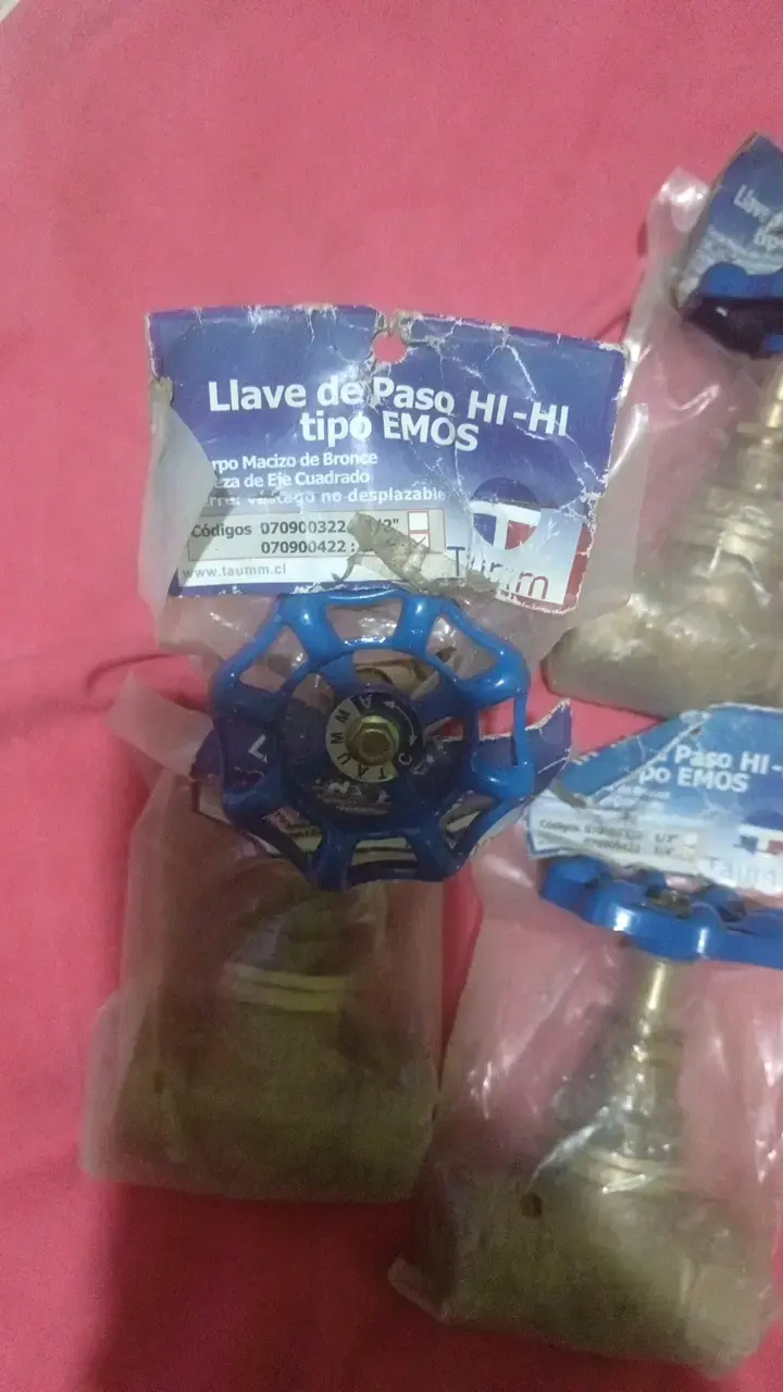 Llave de paso HI-HI tipo EMOS de bronce - 2