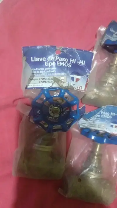 Llave de paso HI-HI tipo EMOS de bronce - miniatura 2