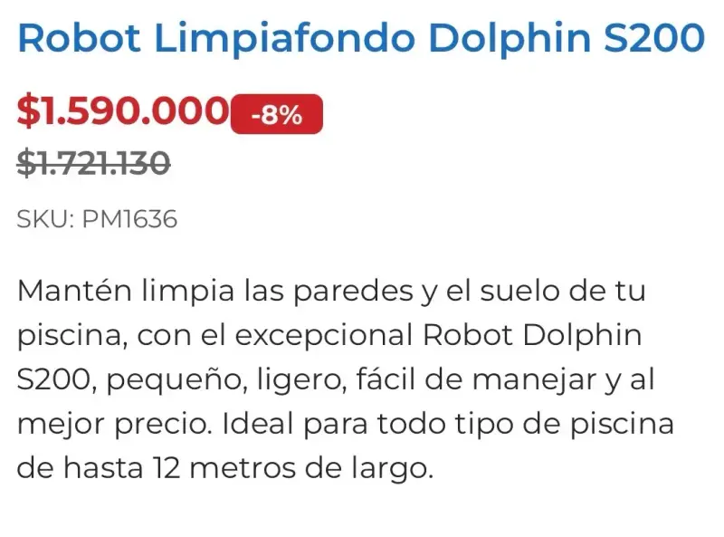 Robot limpiapiscinas Maytronics Dolphin S200 - 6
