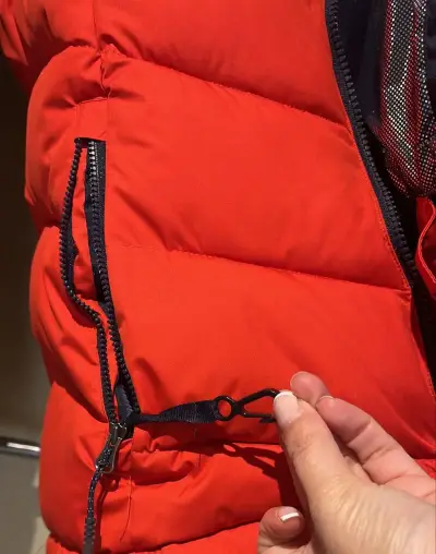 Chaqueta Columbia acolchada tricolor para invierno - miniatura 3