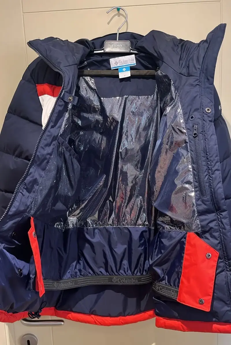 Chaqueta Columbia acolchada tricolor para invierno - 4