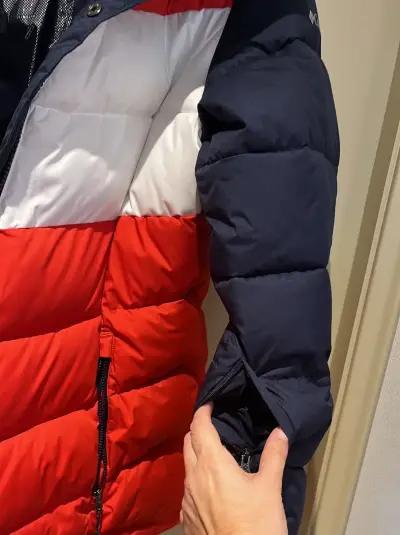 Chaqueta Columbia acolchada tricolor para invierno - miniatura 6