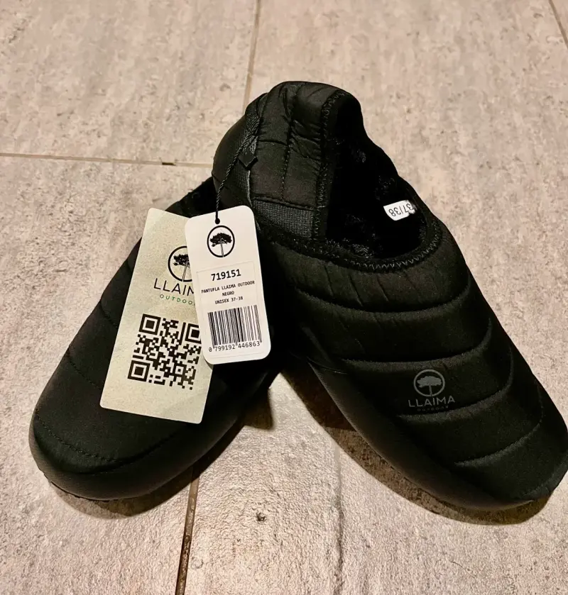 Pantuflas Llaima Outdoor Negras Unisex