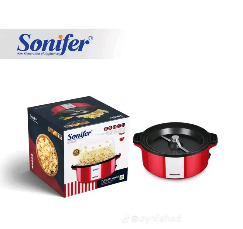 Máquina de Palomitas Sonifer SF-4015 Roja 700W