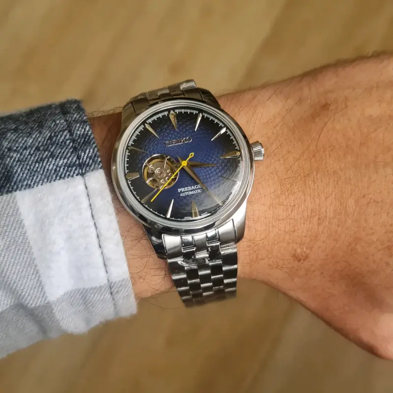 Seiko MOD - Presage Azul Open Heart - 4
