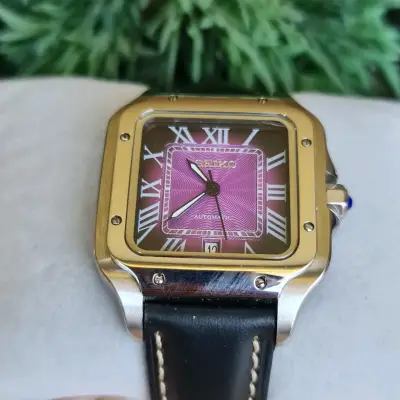 Seiko MOD - Santos esfera púrpura - miniatura 4