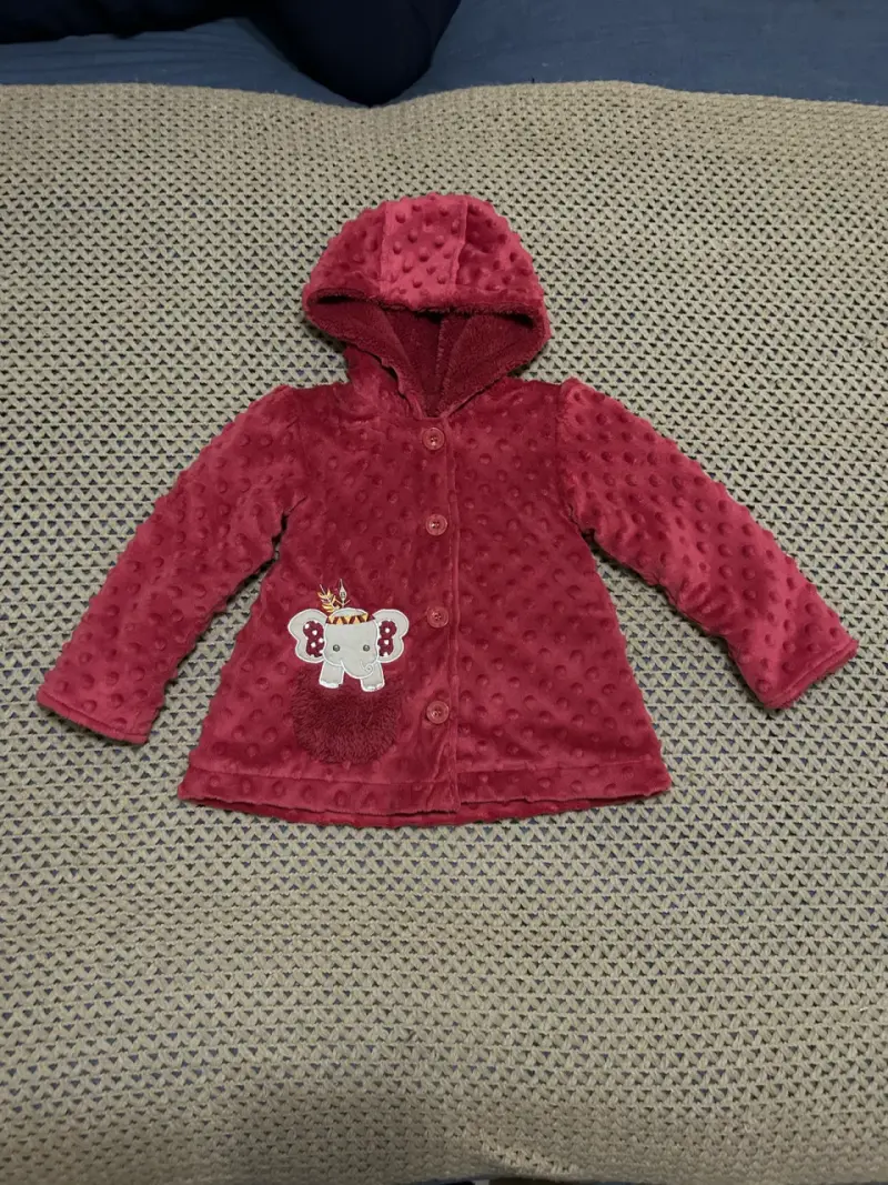 Abrigo de bebé con capucha talla 18meses - 1