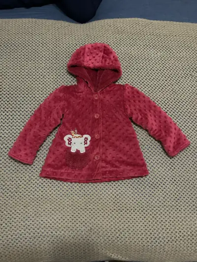 Abrigo de bebé con capucha talla 18meses - miniatura 1