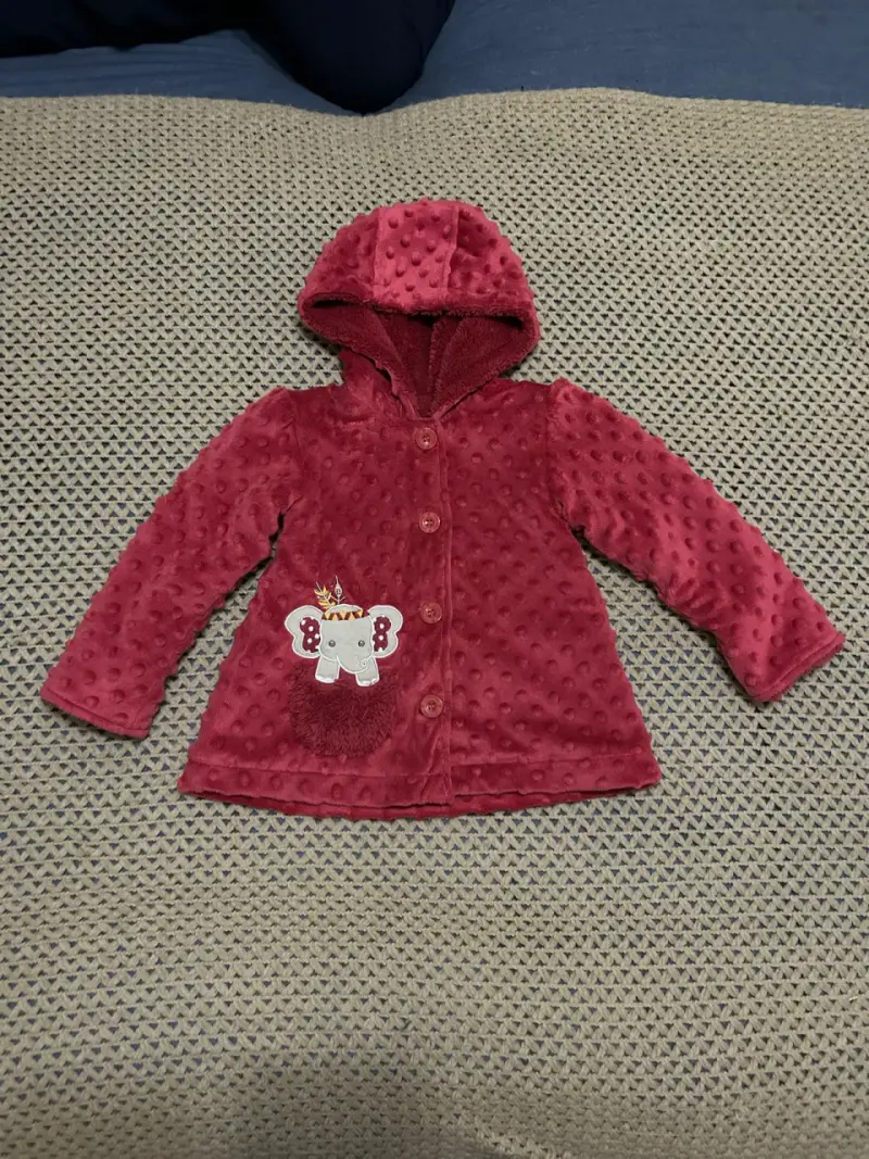 Abrigo de bebé con capucha talla 18meses - 4