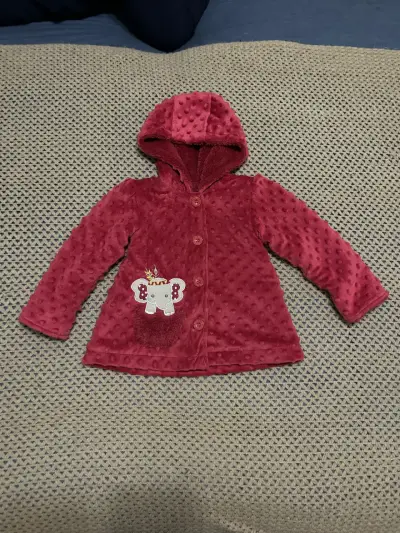 Abrigo de bebé con capucha talla 18meses - miniatura 4