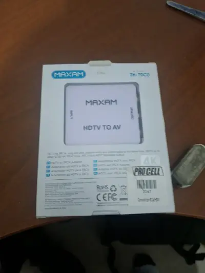 Adaptador Maxam HDTV a AV 3RCA - miniatura 1