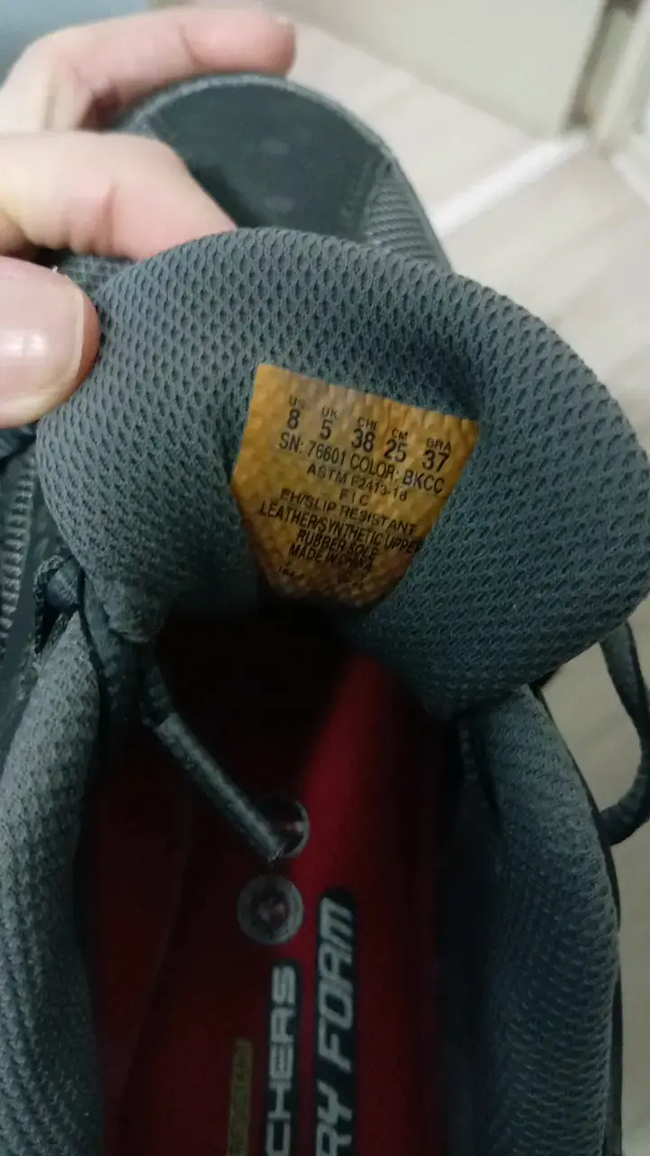Zapatillas de Seguridad Skechers gris para mujer - 3