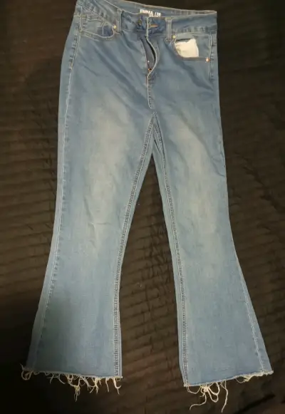 Jeans acampanados azul - miniatura 1