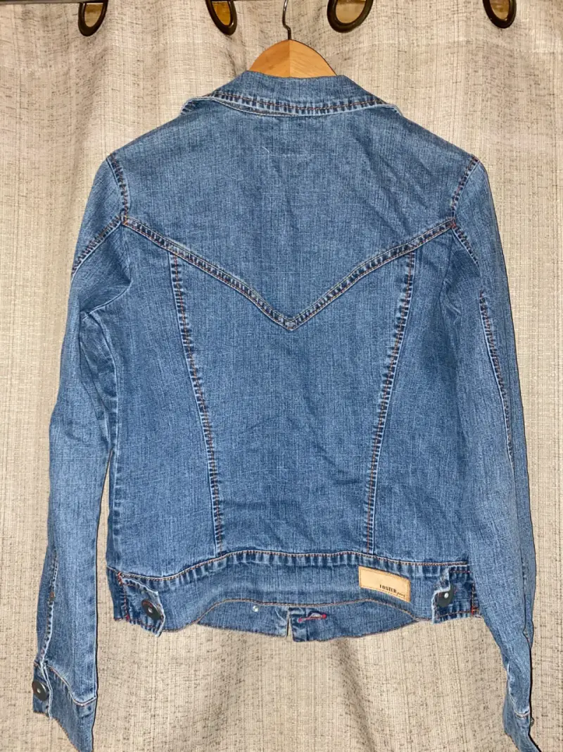 Chaqueta de mezclilla azul Foster para mujer M - 2