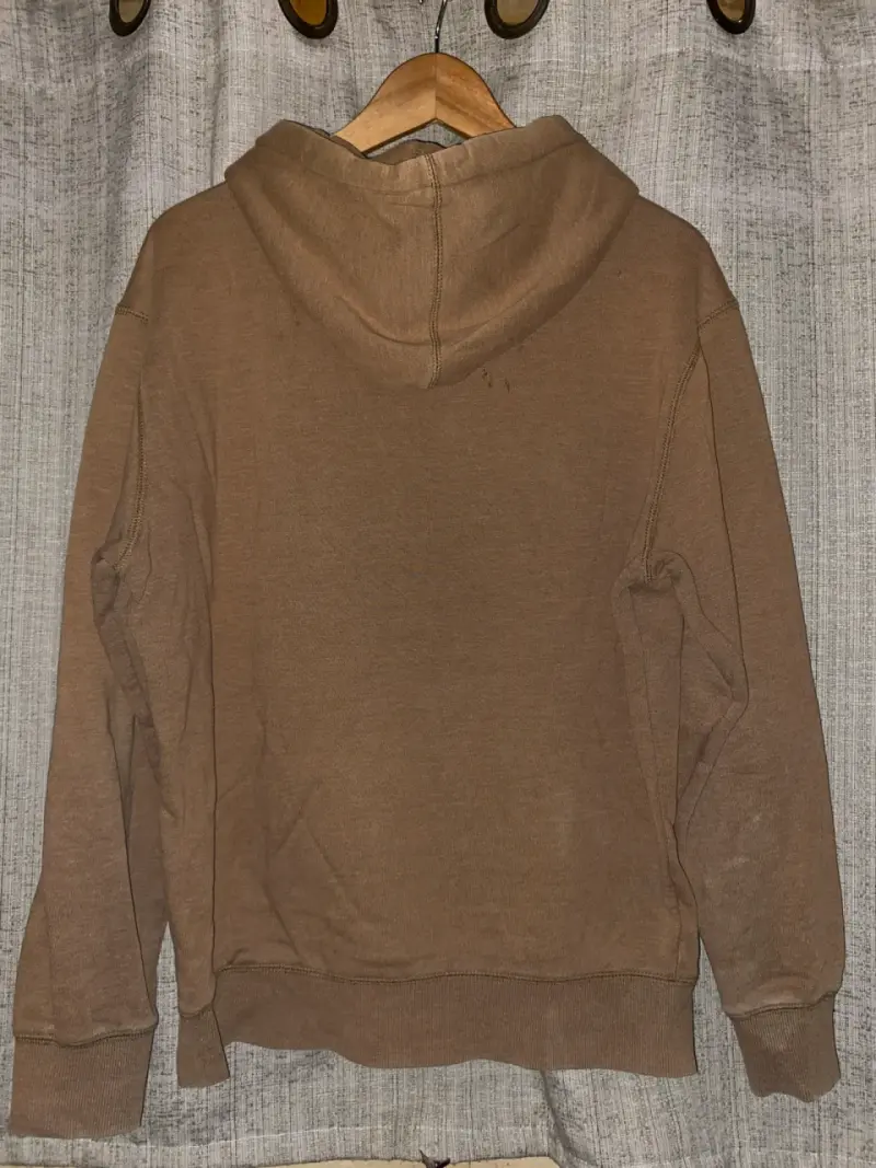 Polerón con capucha marrón talla S overzise - 2