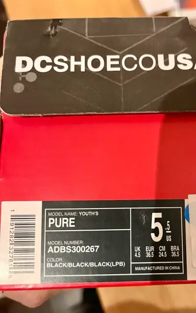 Zapatillas negras DC Shoes Pure NUEVA - miniatura 2
