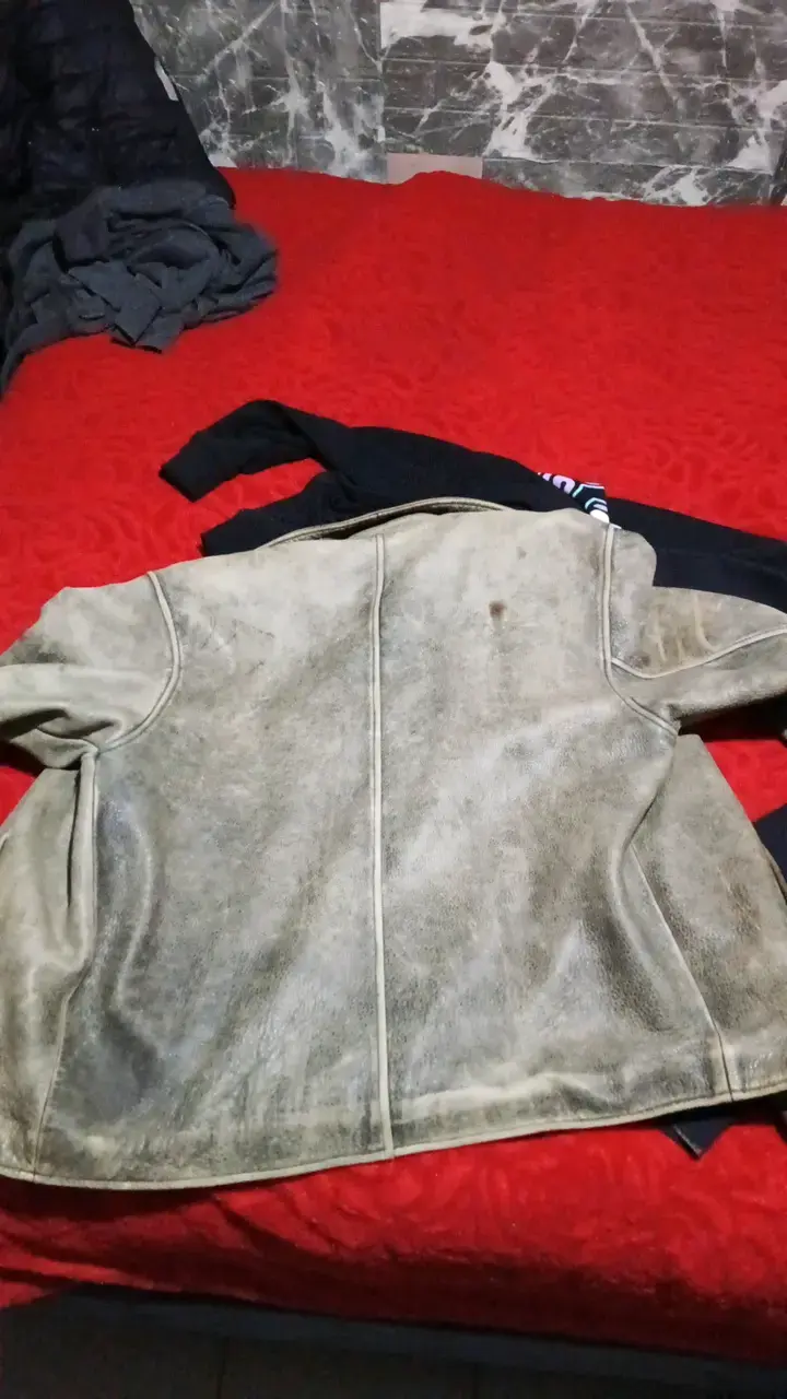 Chaqueta de cuero Camel Collection vintage - 4
