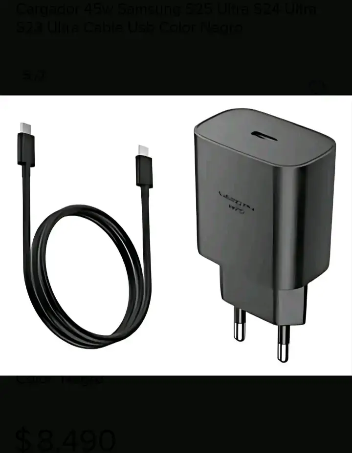 Cargador Rápido Samsung 45W con Cable USB-C - 4