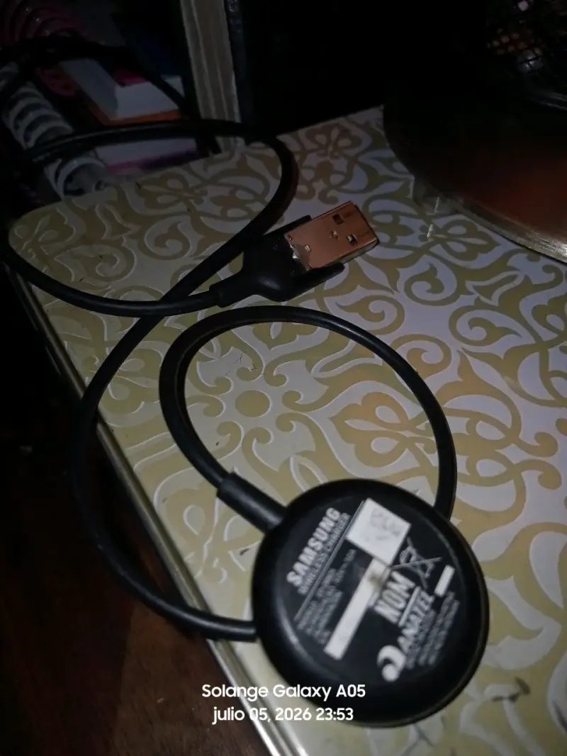 Cargador inalámbrico Samsung con cable USB