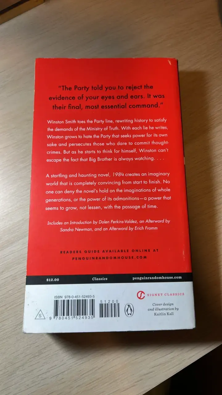 Libro 1984 de George Orwell Edición 75 Aniversario - 2